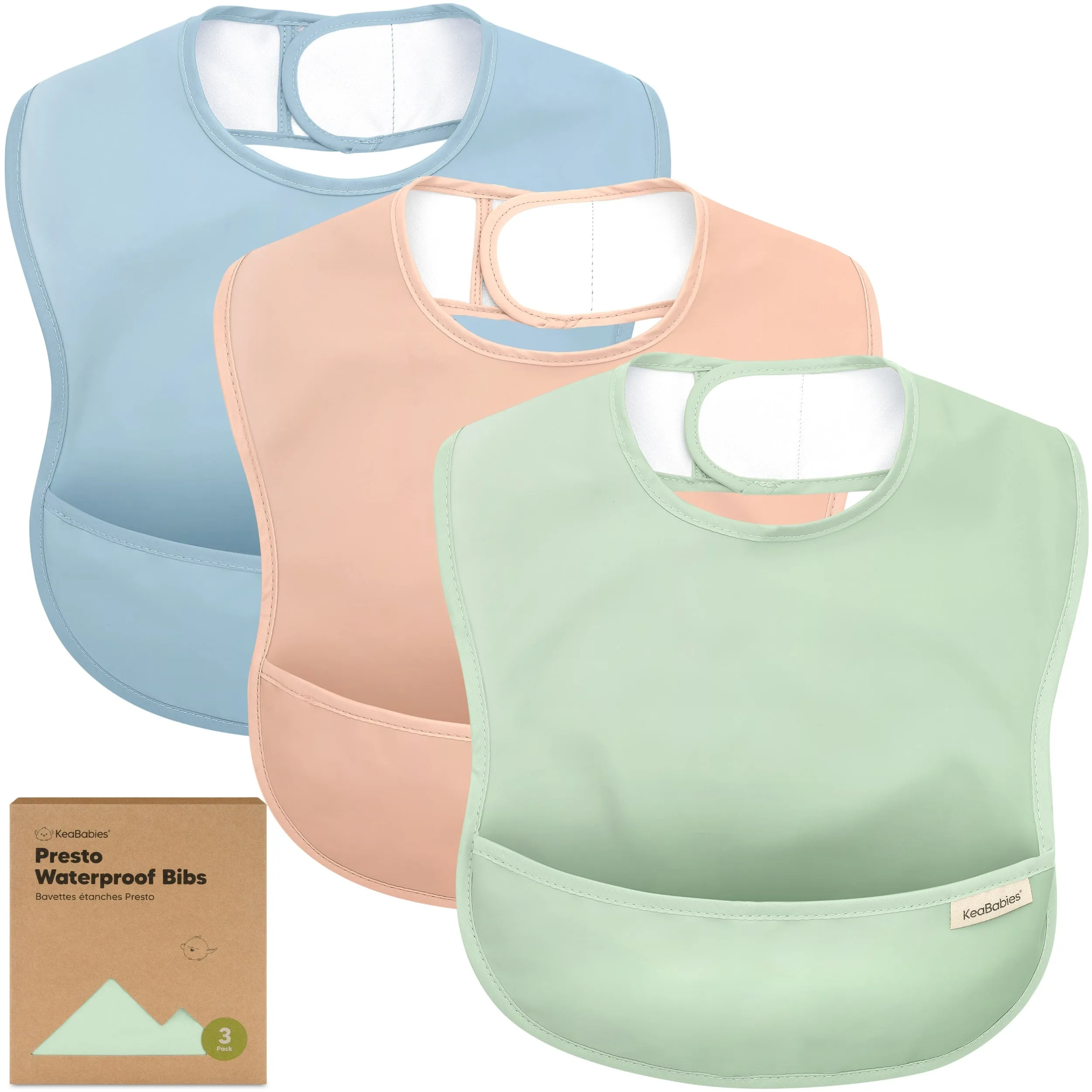 3-Pack Presto Waterproof Bibs (Mellow)