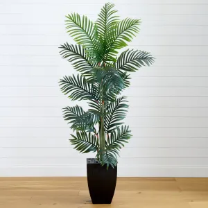 5.5’ Paradise Palm Artificial Tree in Square Planter