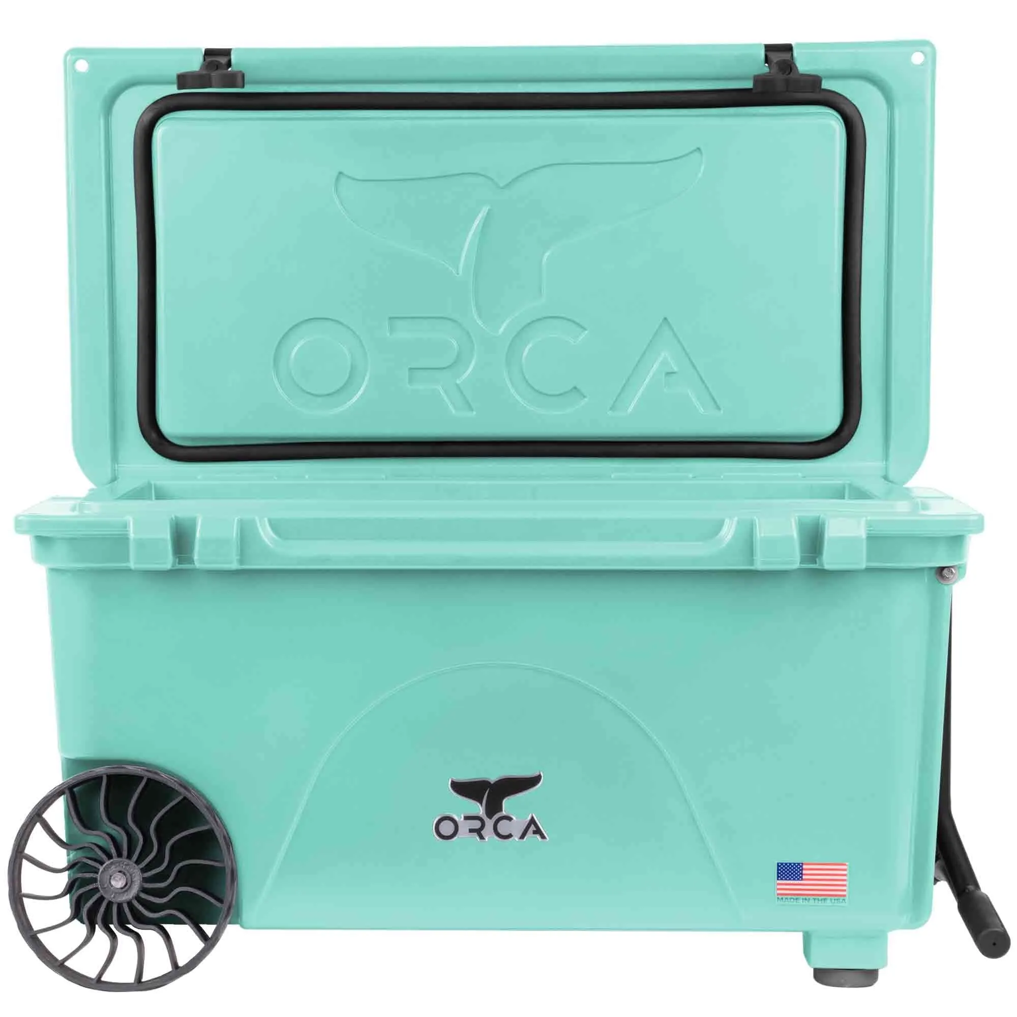 65 Quart Wheeled Cooler Seafoam