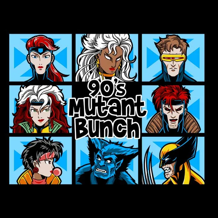 90's Mutant Bunch - Shower Curtain