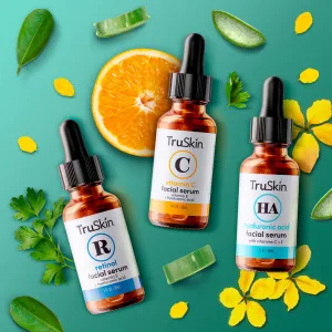 Age Defying 3-Pack Bundle with Vitamin C Serum, Retinol Serum and Hyaluronic Acid