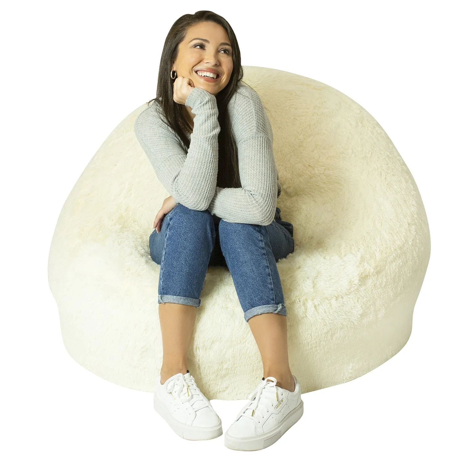 AirCandy Mongolian Faux Fur Inflatable BloChair