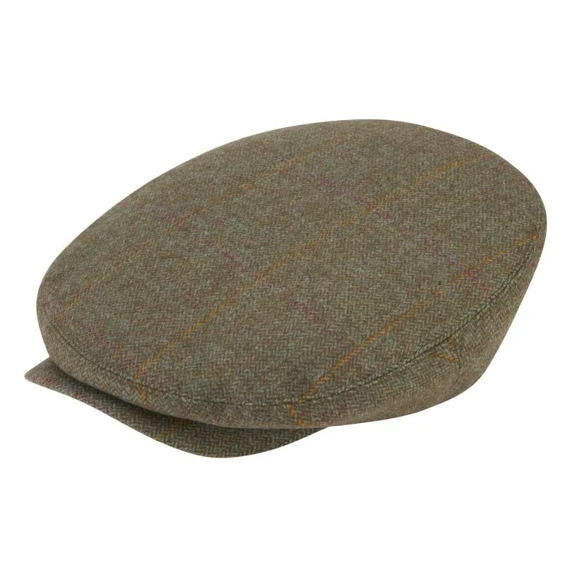 Alan Paine Combrook Mens Waterproof Balmoral Tweed Cap - Hawthorn