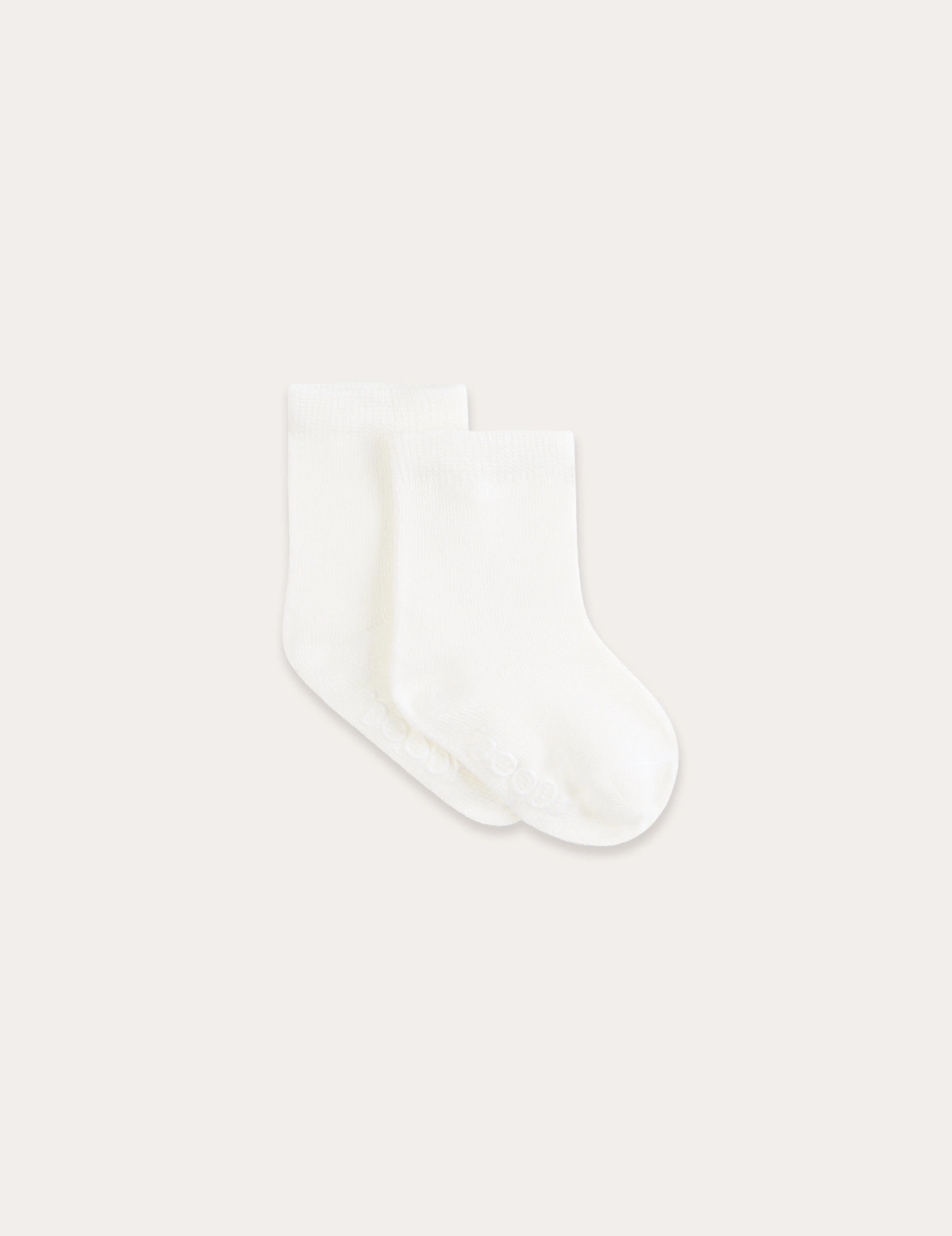 Baby Socks - Heather Grey, Natural White, Stripe