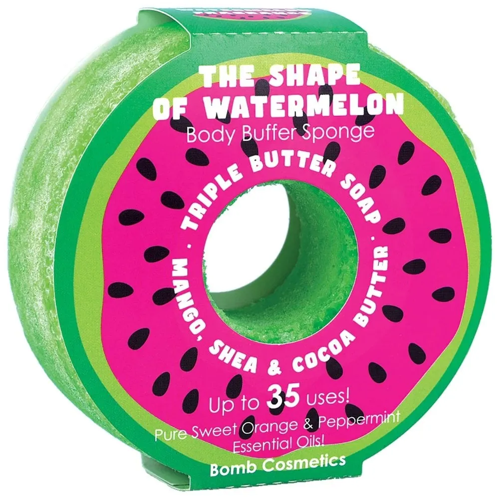 Bomb Cosmetics The Shape Of Watermelon Donut Buffer Soap Sponge