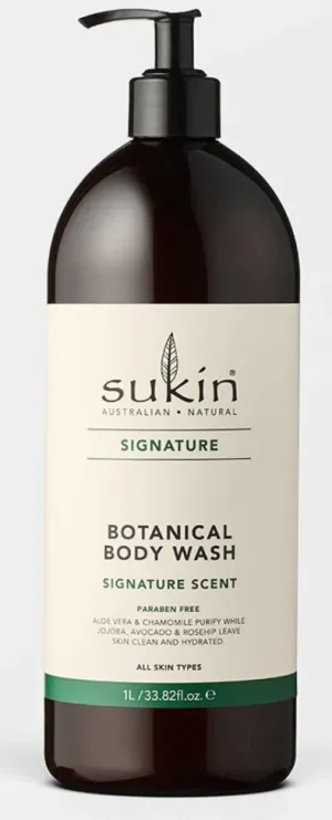 Botanical Body Wash Pump by Sukin, 1L