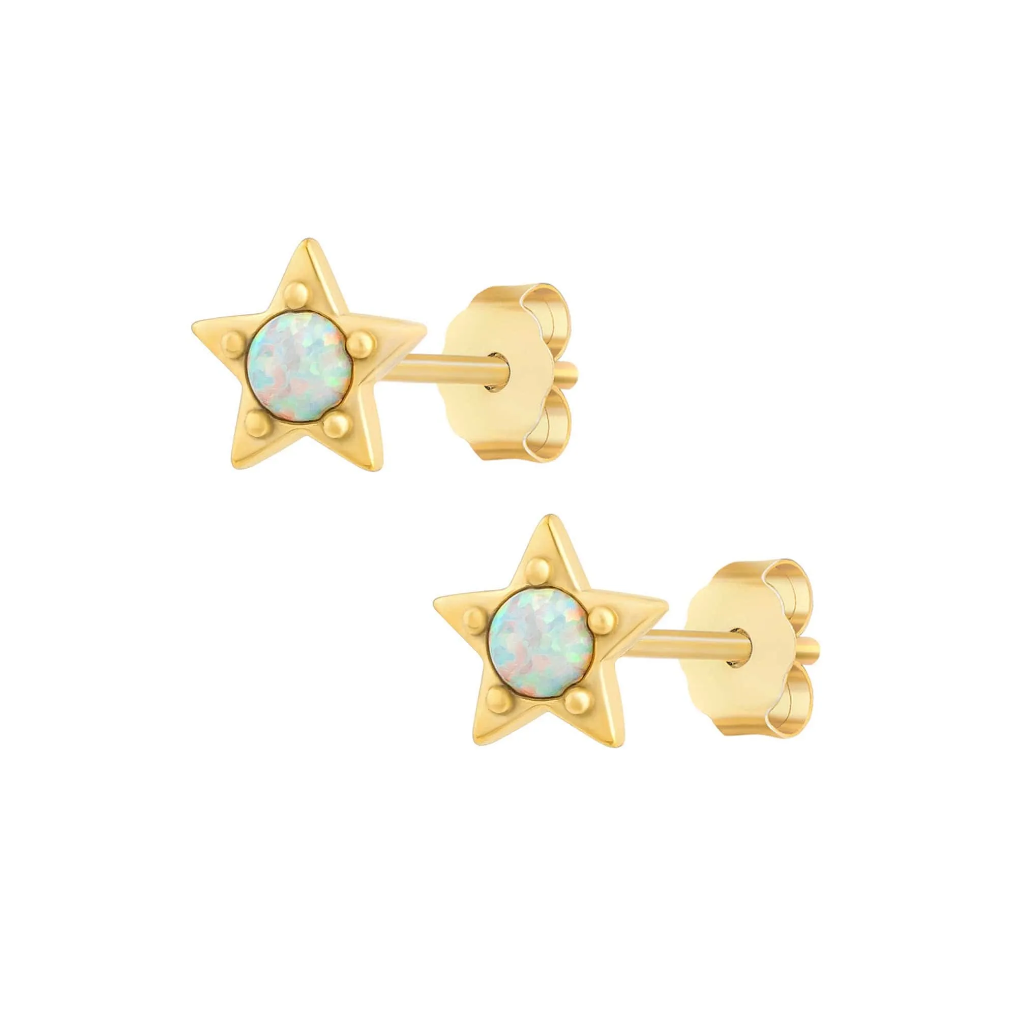 Caprice Opal Stud Earrings