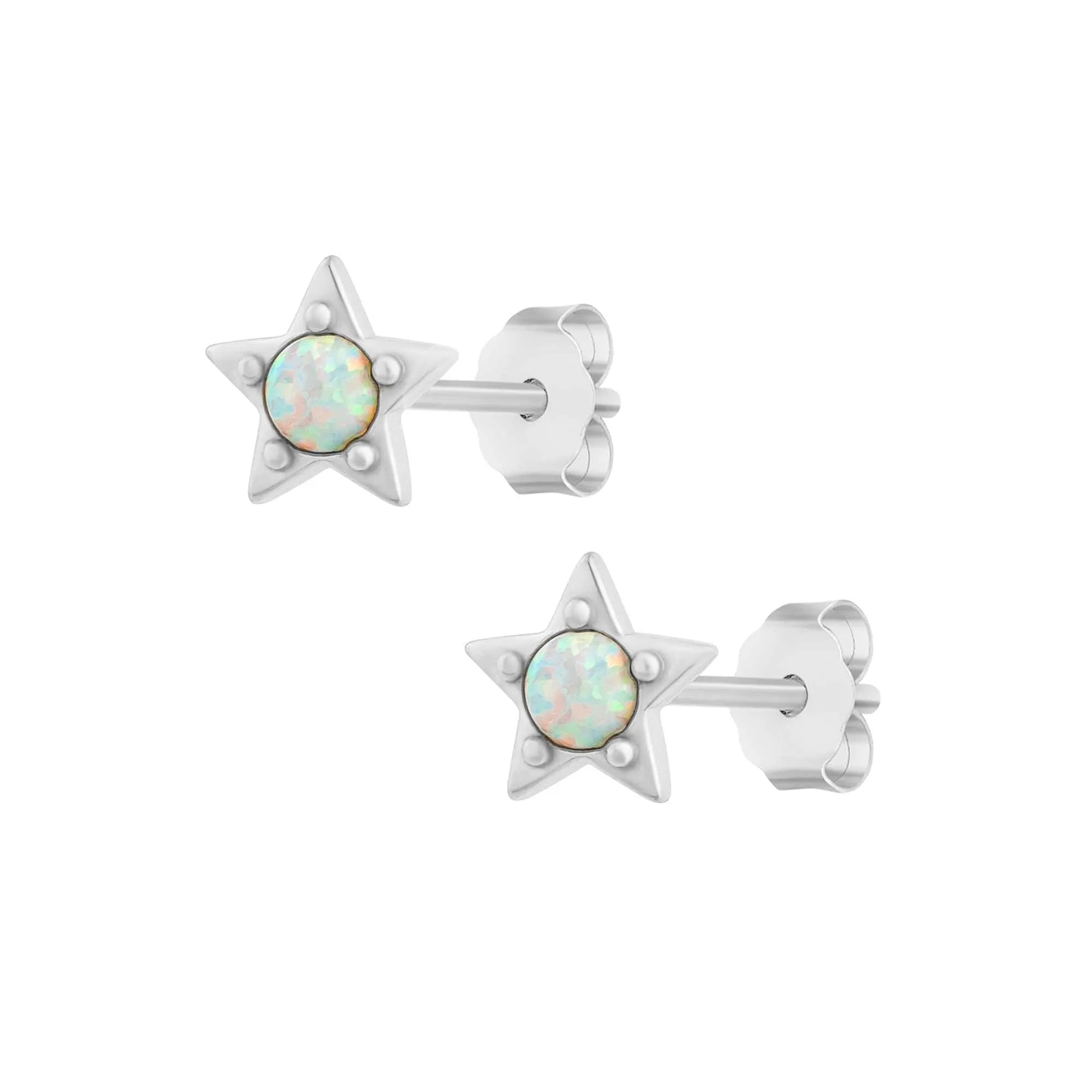 Caprice Opal Stud Earrings