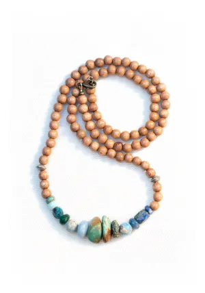 Catherine Michiels Jasper Turquoise Sandlewood Necklace