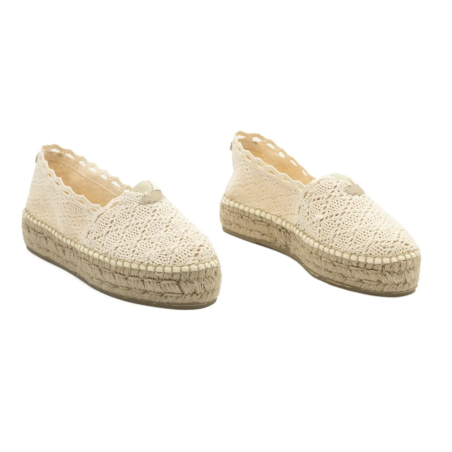 Cotton Blend Flat Espadrilles For Women - Aitana