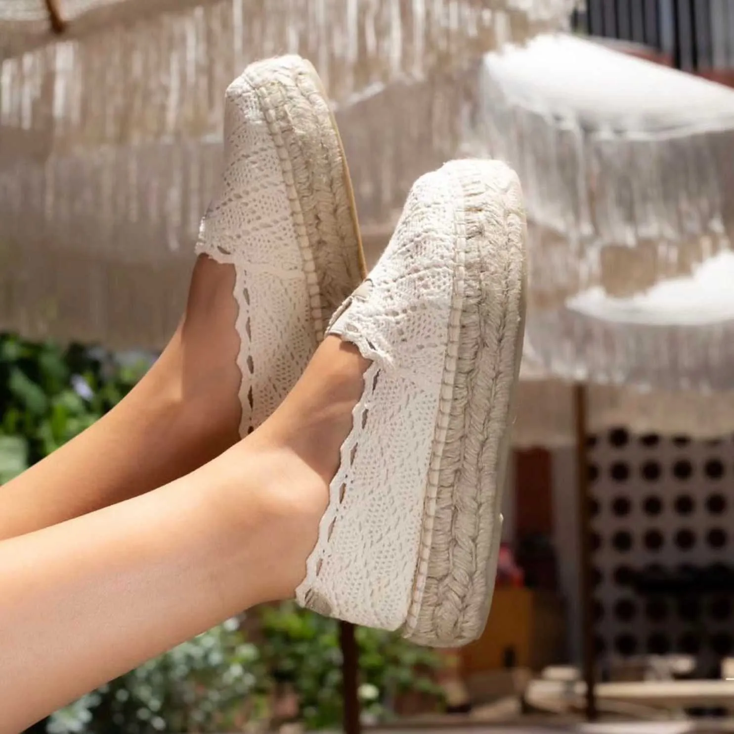 Cotton Blend Flat Espadrilles For Women - Aitana