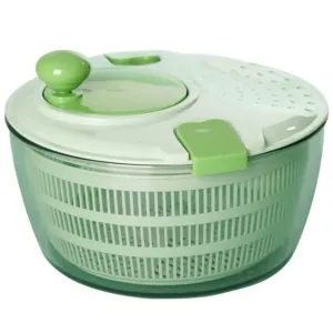 Durable 4L BPA-Free 3-in-1 Salad Spinner, Avocado Green - Gominimo