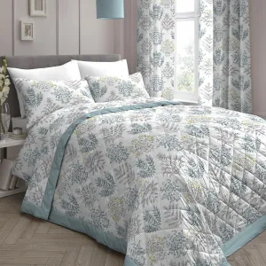 Emily Bedspread by Dreams & Drapes in Duck Egg 230x195cm