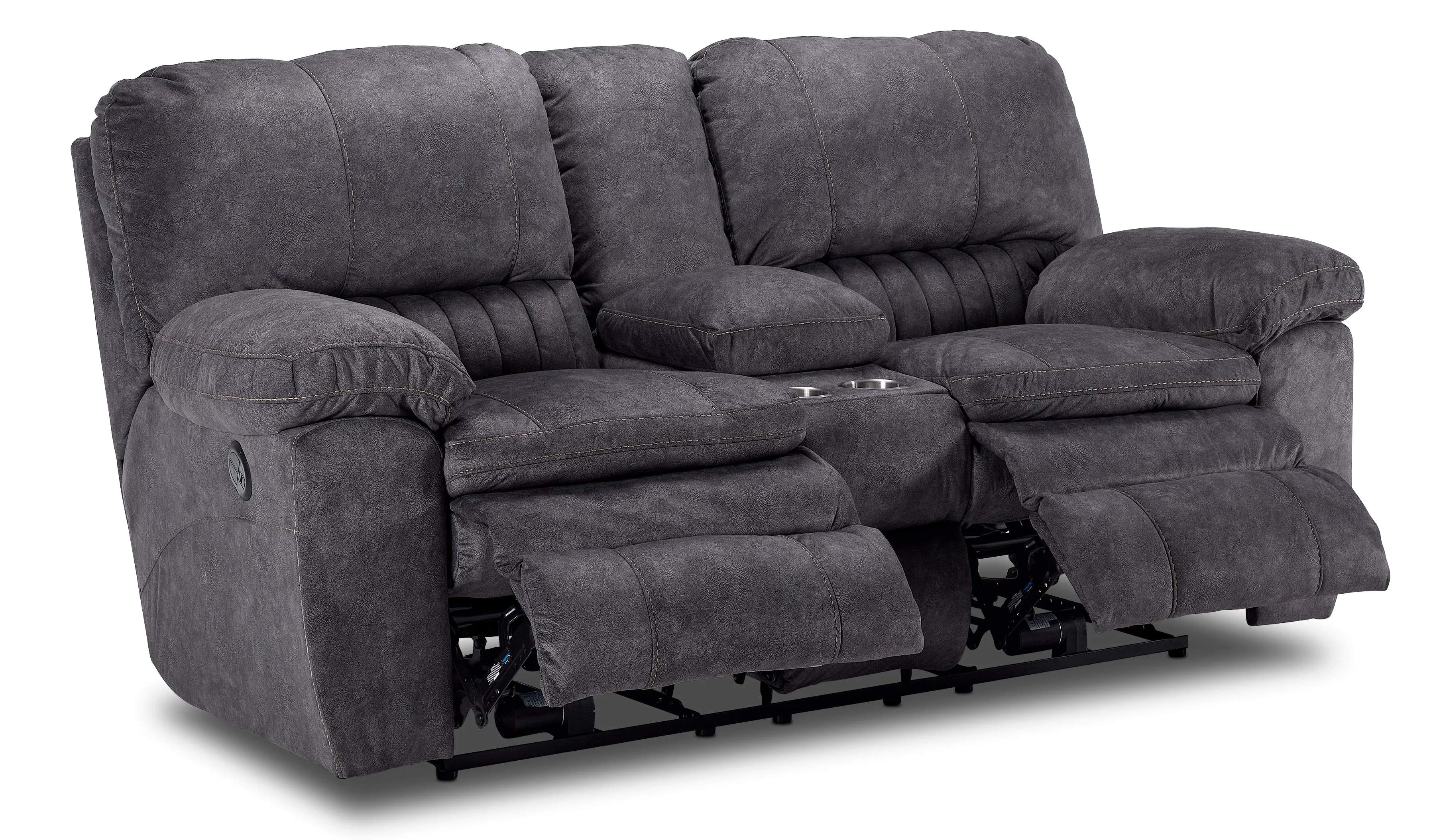 Eyland Power Reclining Sofa, Loveseat and Recliner Set - Grey