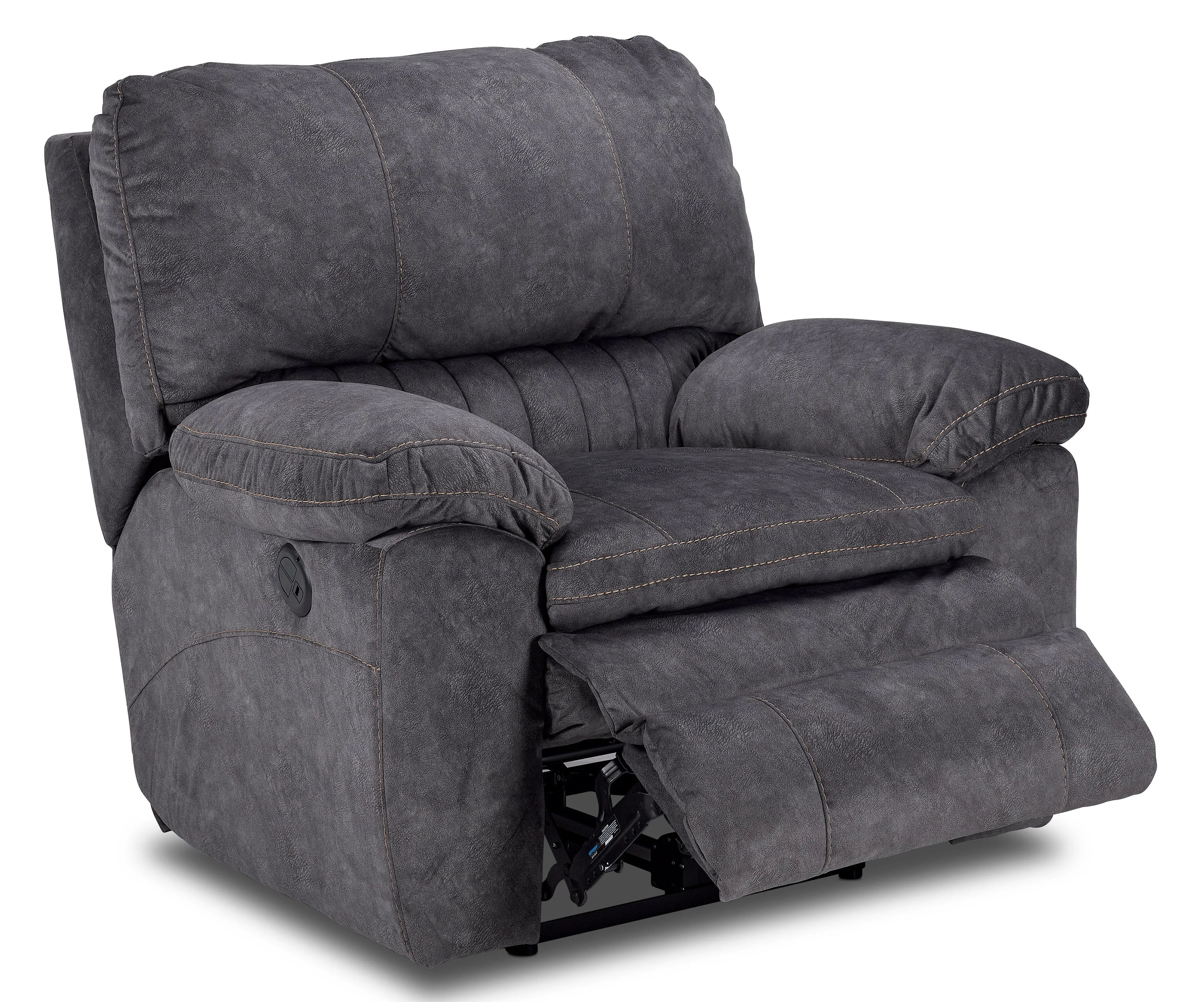 Eyland Power Reclining Sofa, Loveseat and Recliner Set - Grey