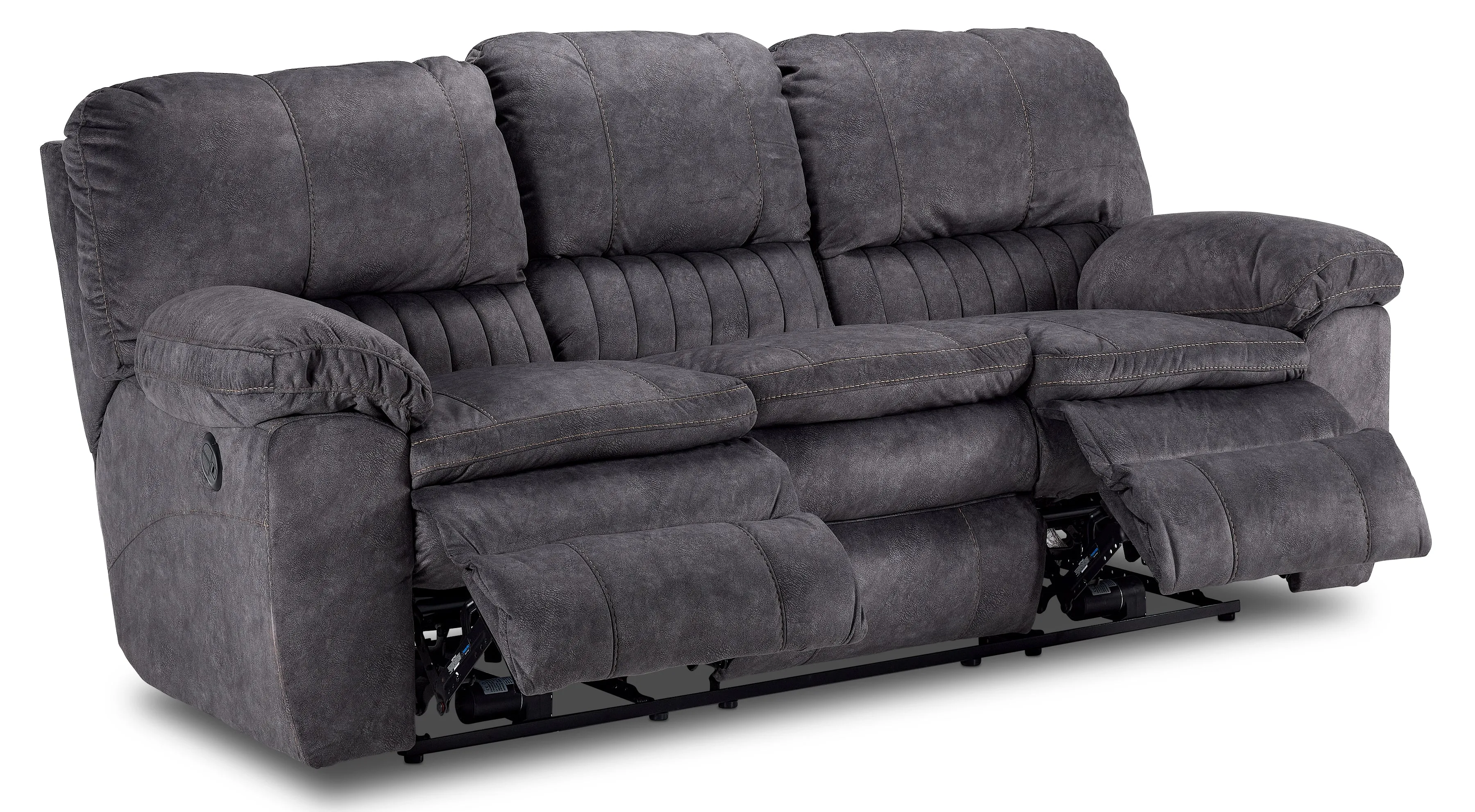 Eyland Power Reclining Sofa, Loveseat and Recliner Set - Grey