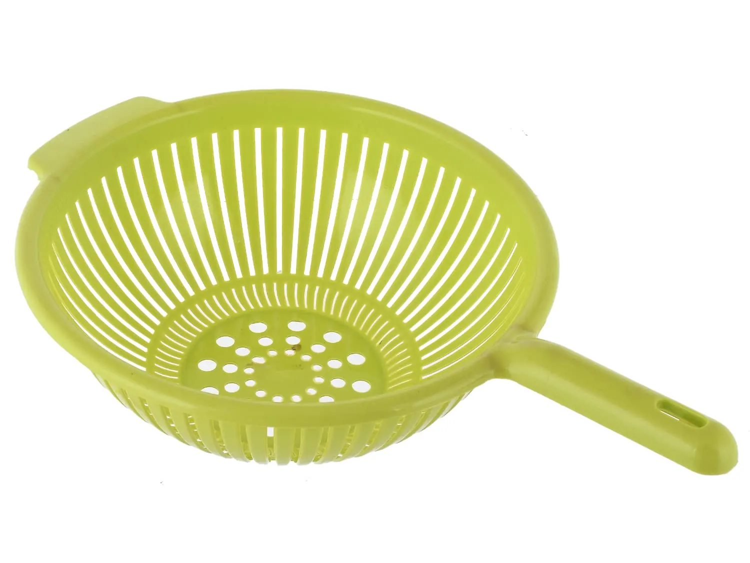 Heart Home Multifunctional Plastic Drain Strainer, Colander, Washing Basket for Home Kitchen Supplies With Handle (Green)-50HH01845