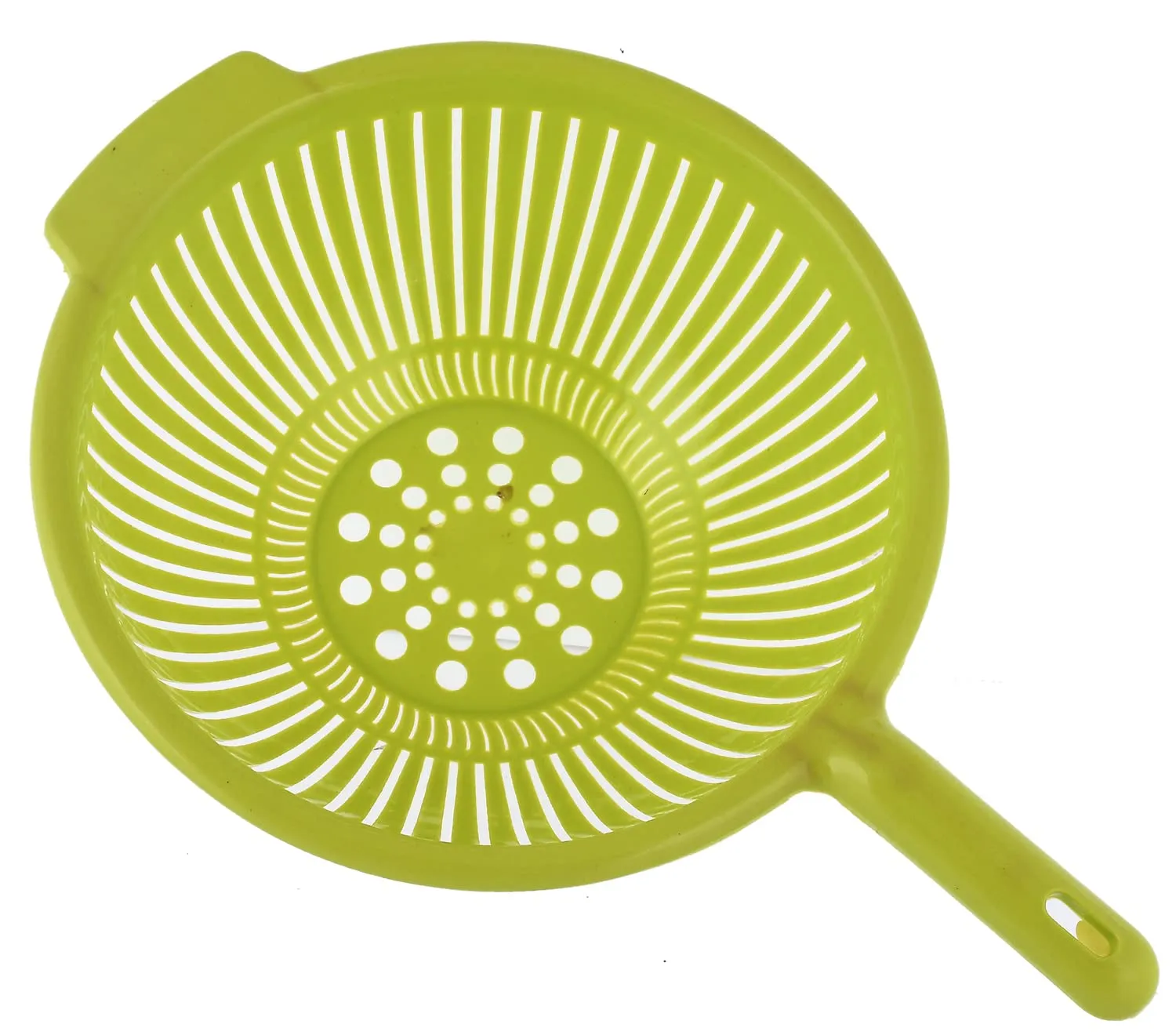 Heart Home Multifunctional Plastic Drain Strainer, Colander, Washing Basket for Home Kitchen Supplies With Handle (Green)-50HH01845