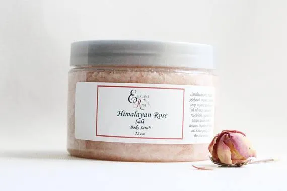 Himalayan Rose Salt Body Scrub - Moisturizing,