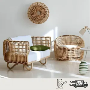 KEERIN Modern Outdoor Rattan Sofa