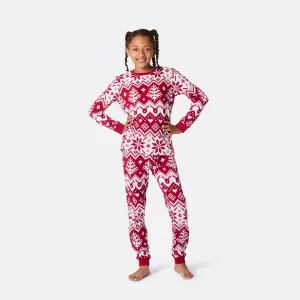 Kids' Red Christmas Knit Christmas Pyjamas