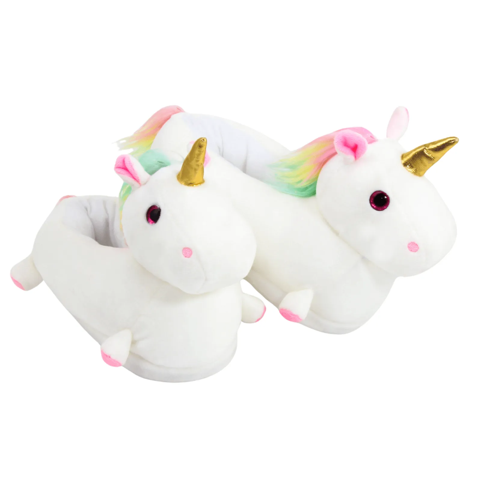 Kids Soft White Non-Slip Unicorn Novelty Slippers One Size