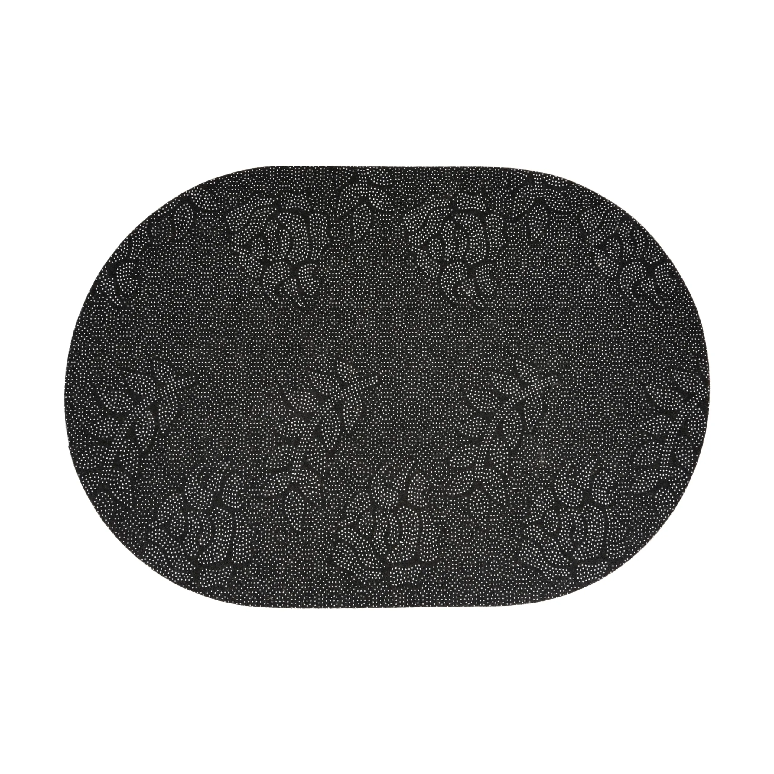 Kuber Industries Oval Bathmat | Soft Anti Skid Bath Mat | Non Woven Floor Mat for Home | Non-Slip Mat for Shower-Bathtub | HY071 | Gray