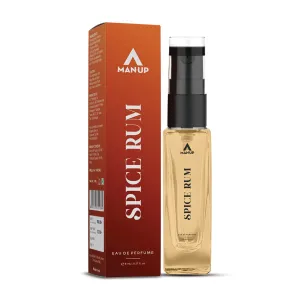 Man-Up Spice Rum Perfume For Men | Eau De Perfume | Premium Long Lasting Fresh, Refreshing & Energising Fragrance Perfume | Celebrating Every Special Occasion - 8ml