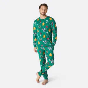 Men's Green Hohoho Christmas Pyjamas