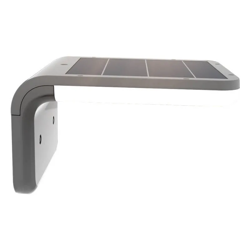 Modern Aluminum Waterproof Human Sensor Solar Outdoor Garden Wall Sconce Lamp