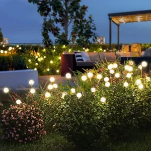 Modern Decorative Solar Firefly Waterproof ABS LED Lawn Insert Ground Outdoor Landscape Lighting