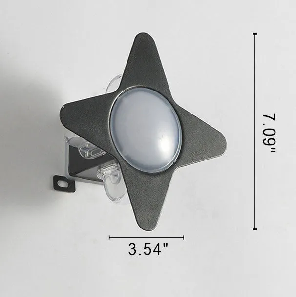 Modern Outdoor Cross Star Aluminum Glass Waterproof LED Wall Sconce Lamp