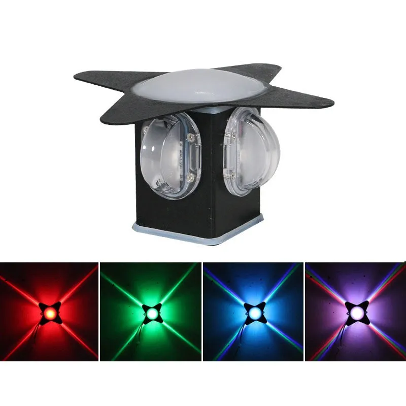 Modern Outdoor Cross Star Aluminum Glass Waterproof LED Wall Sconce Lamp