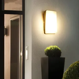 Modern Simple Rectangular Aluminum LED Outdoor Waterproof Wall Sconce Lamp