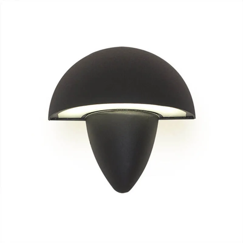 Modern Simple Waterproof Aluminum Mushroom LED Outdoor Wall Sconce Lamp