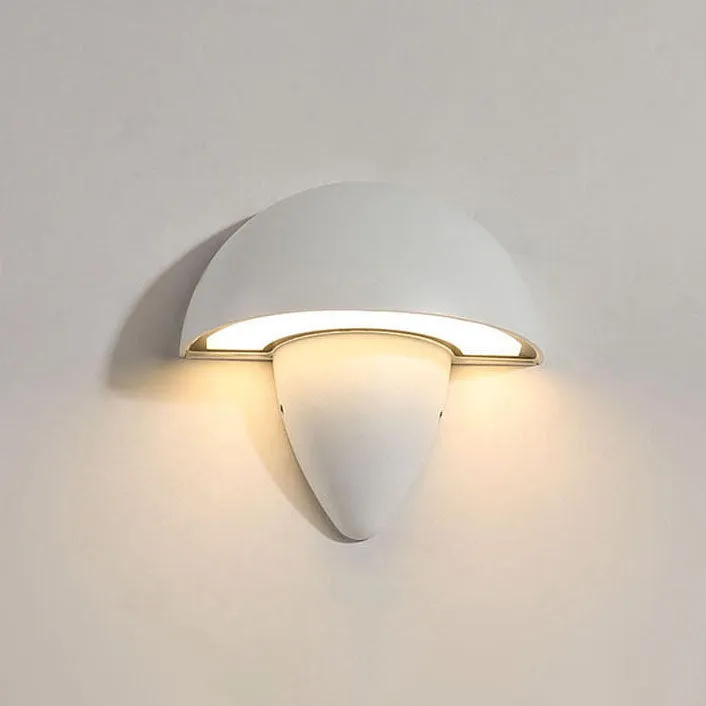 Modern Simple Waterproof Aluminum Mushroom LED Outdoor Wall Sconce Lamp