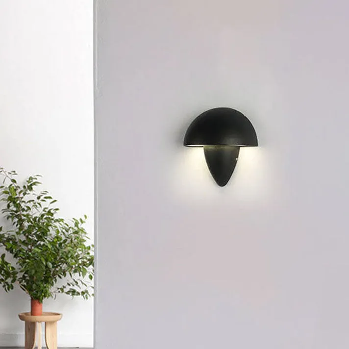 Modern Simple Waterproof Aluminum Mushroom LED Outdoor Wall Sconce Lamp