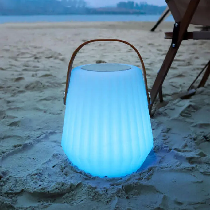 Modern Waterproof Portable Basket Bluetooth Audio PE USB Outdoor Light