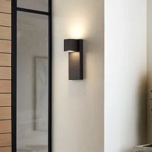 Outdoor Minimalist Cube Square Plate Aluminum LED Waterproof Rainproof Wall Sconce Lamp