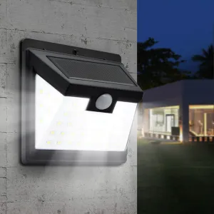 Outdoor Solar Trapezoid Body Sensor Waterproof LED Patio Wall Sconce Lamp