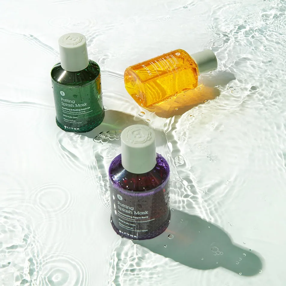 Patting Splash Mask Exfoliating Face Wash Rejuvenating Purple Berry