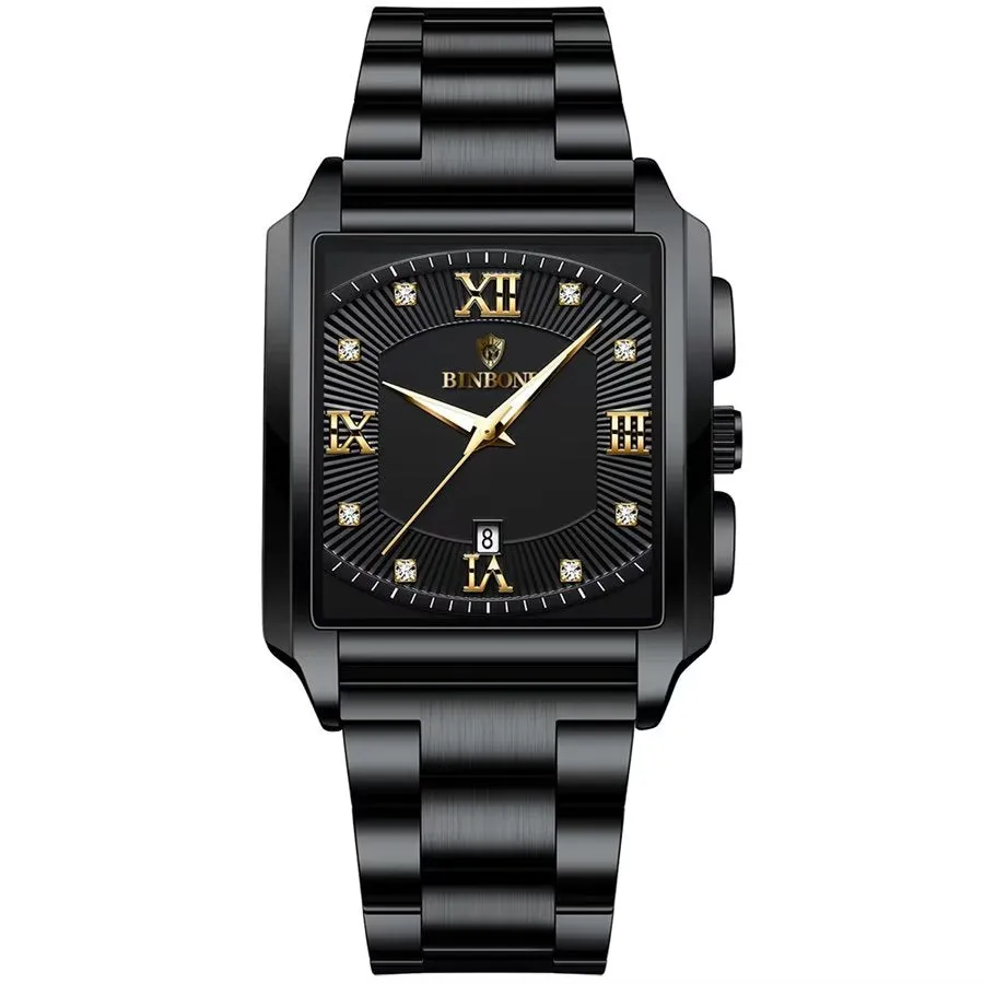 SteelLux Precision Square Quartz Waterproof Watch