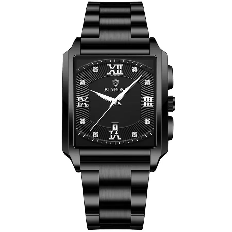 SteelLux Precision Square Quartz Waterproof Watch