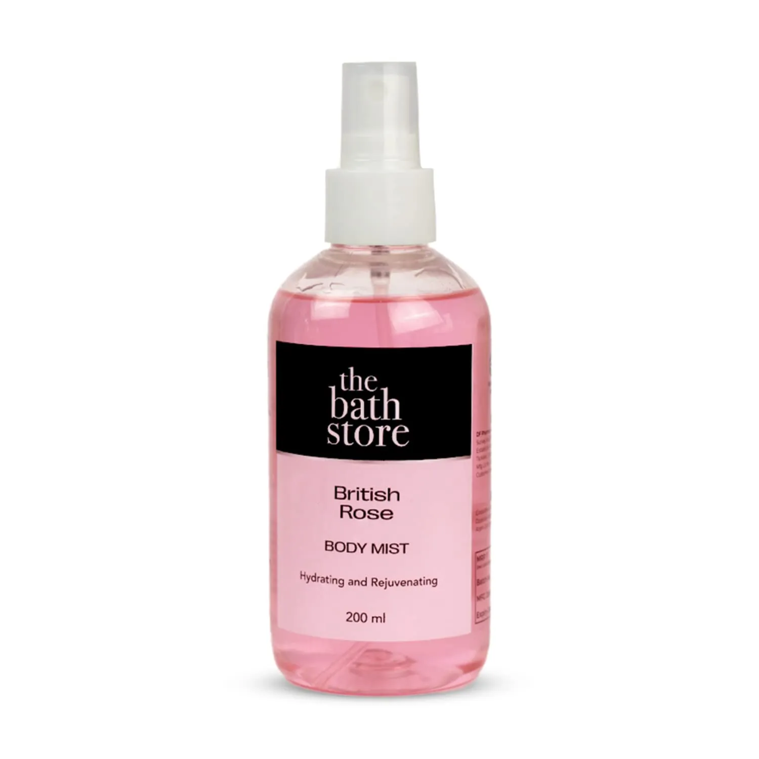 The Bath Store British Rose Body Mist - Refreshing Fragrance (Women and Men) | Long-Lasting Scent - 200ml