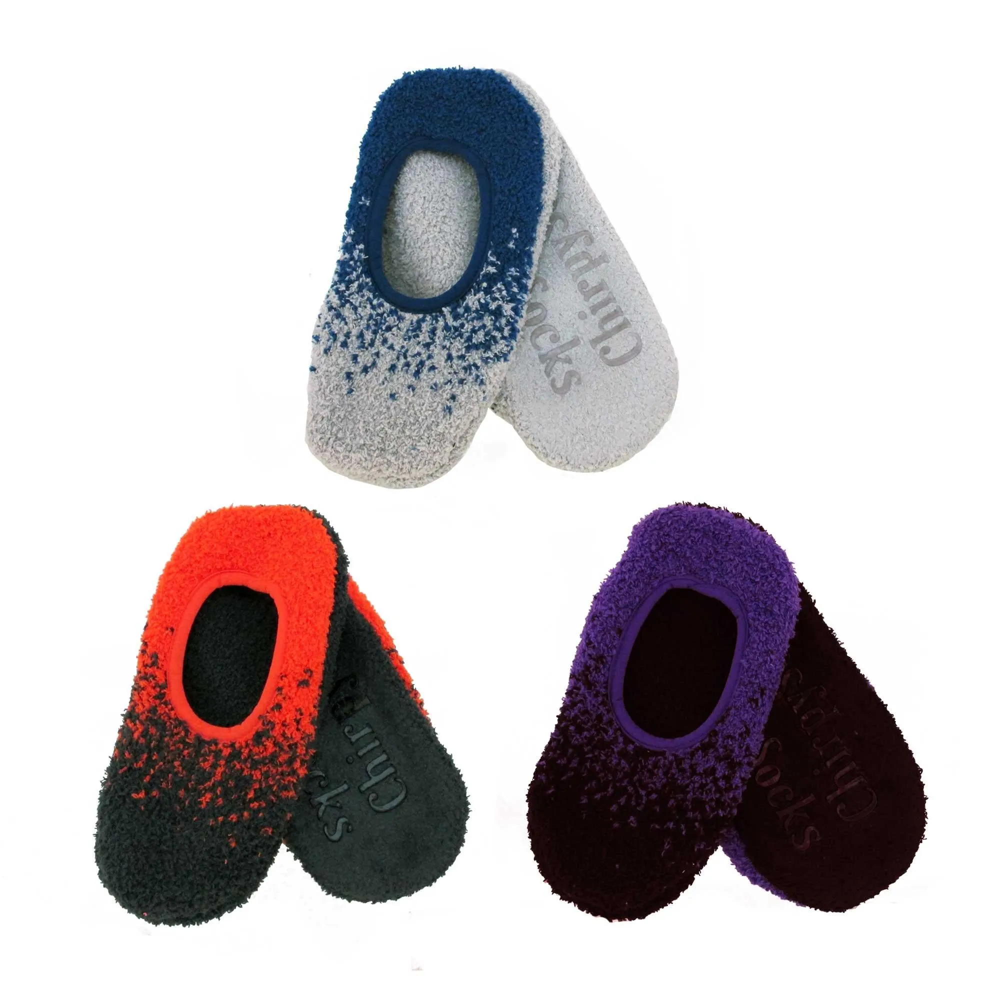 Women's Super Soft Warm Cozy Fuzzy Gradient Comfort Home Slippers Socks