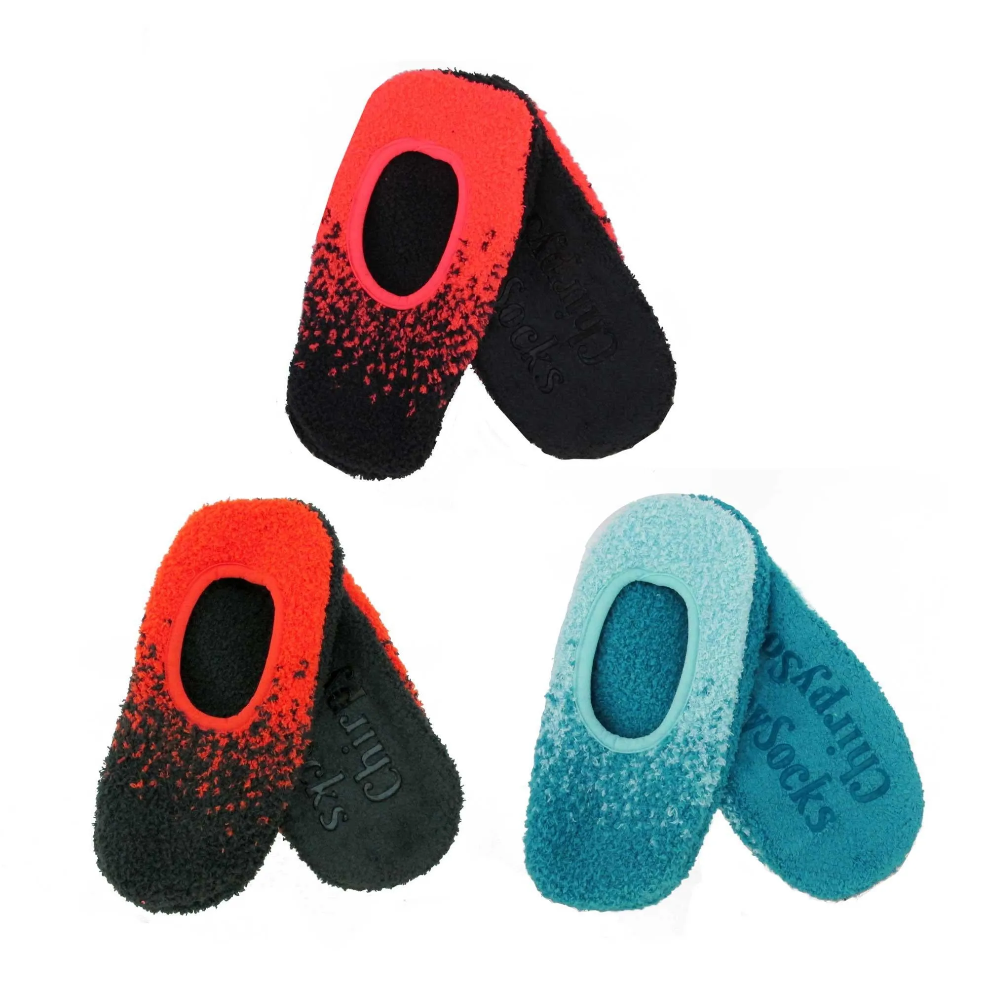 Women's Super Soft Warm Cozy Fuzzy Gradient Comfort Home Slippers Socks